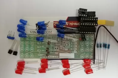 Hướng dẩn ráp mạch led nháy canhr sát DIY